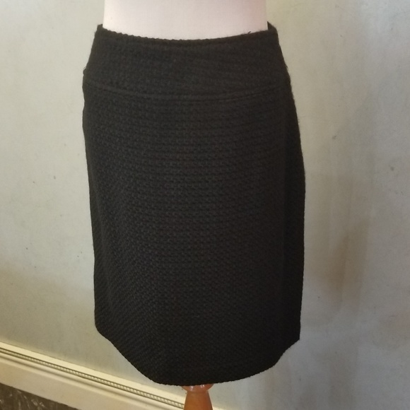 Black textured pencil skirt (J35) - Picture 3 of 6